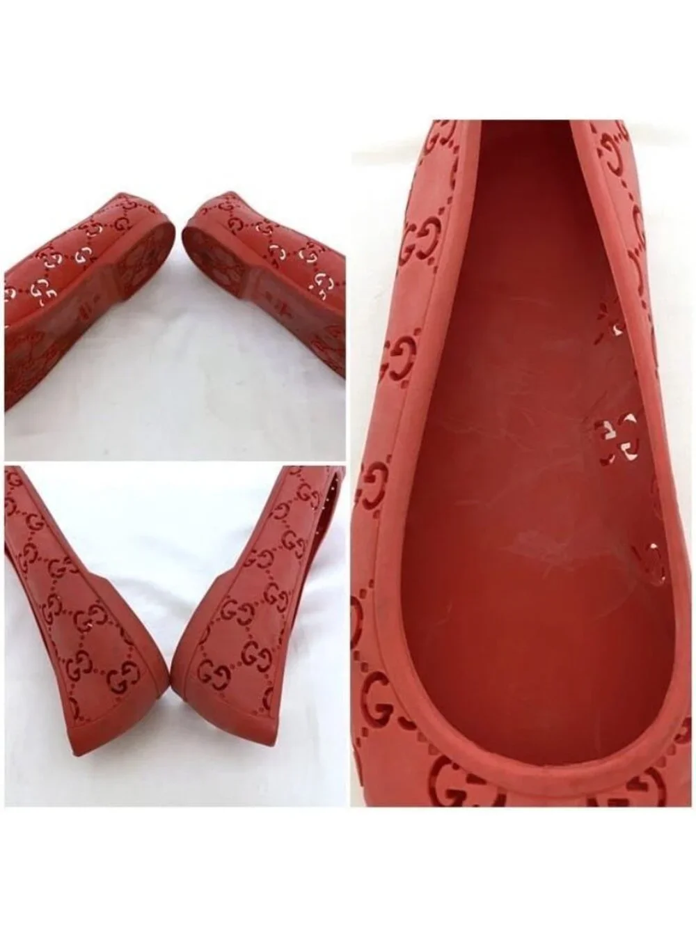 Gucci Shoes Red Orange Cima - Picture 9 of 10